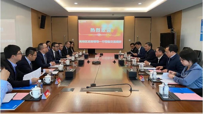 高明区区委书记杨永泰一行到Ezpay(中国)环境调研